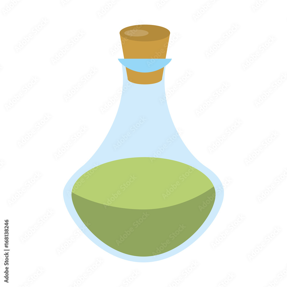 bottle with cork icon image vector illustration design 