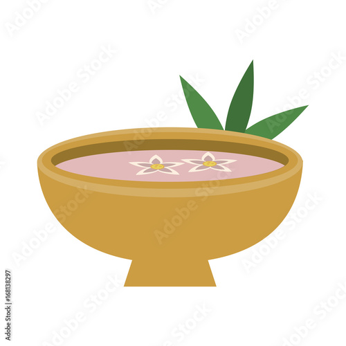 aromatic flowers aromatherapy spa center related icon image vector illustration design