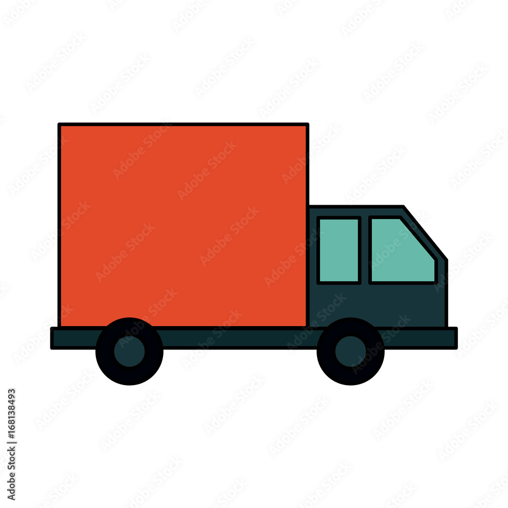 delivery truck icon image vector illustration design 