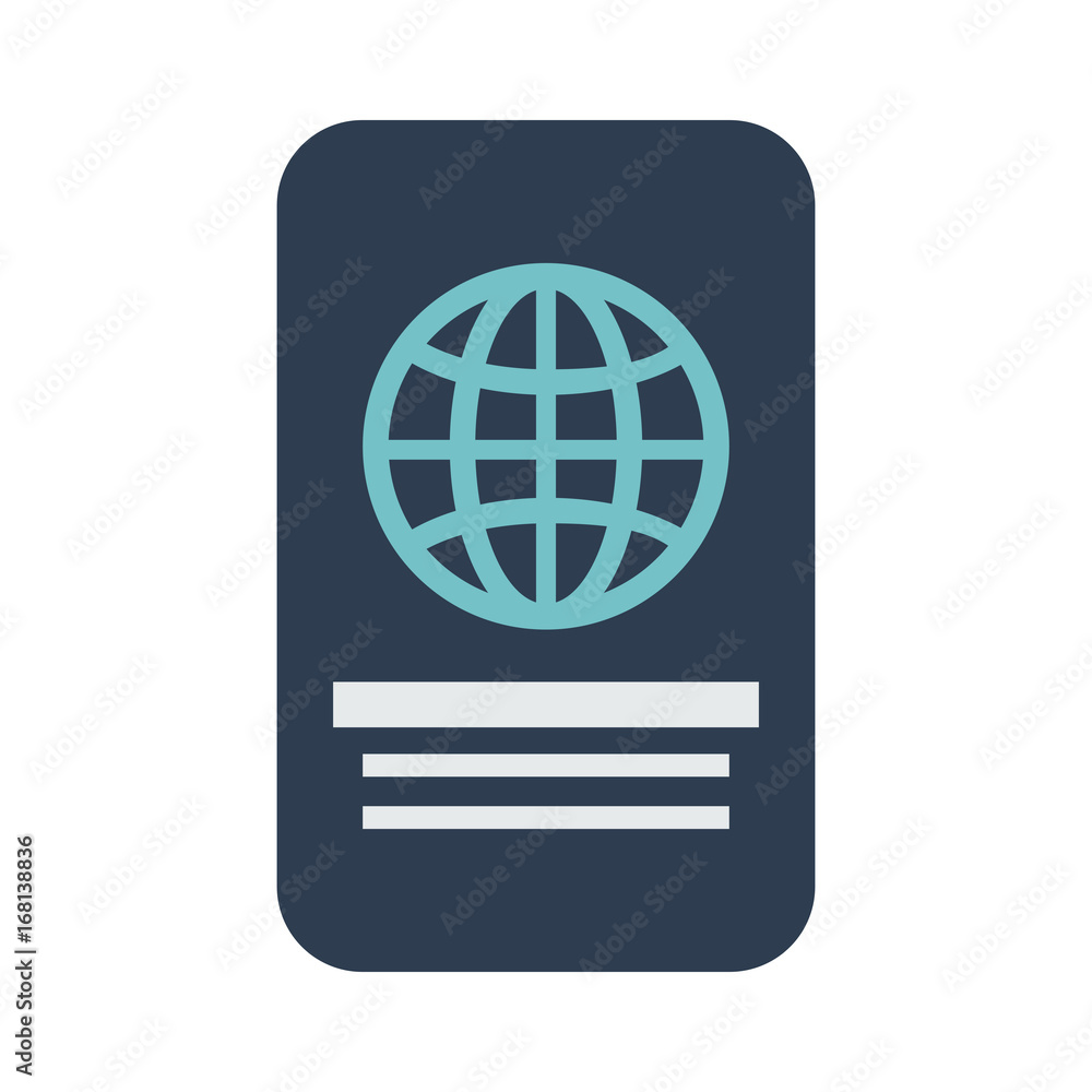 closed passport  icon image vector illustration design 