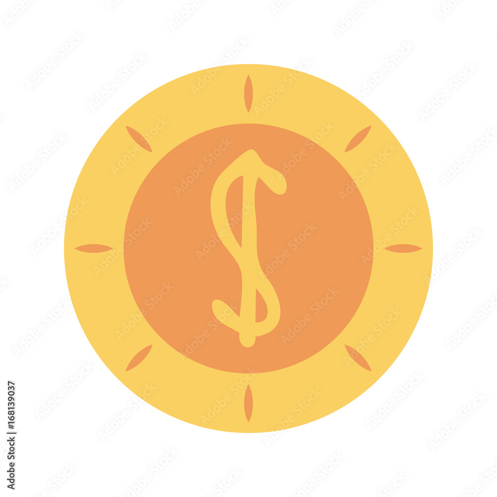 dollar coin icon image vector illustration design dollar coin icon image vector illustration design