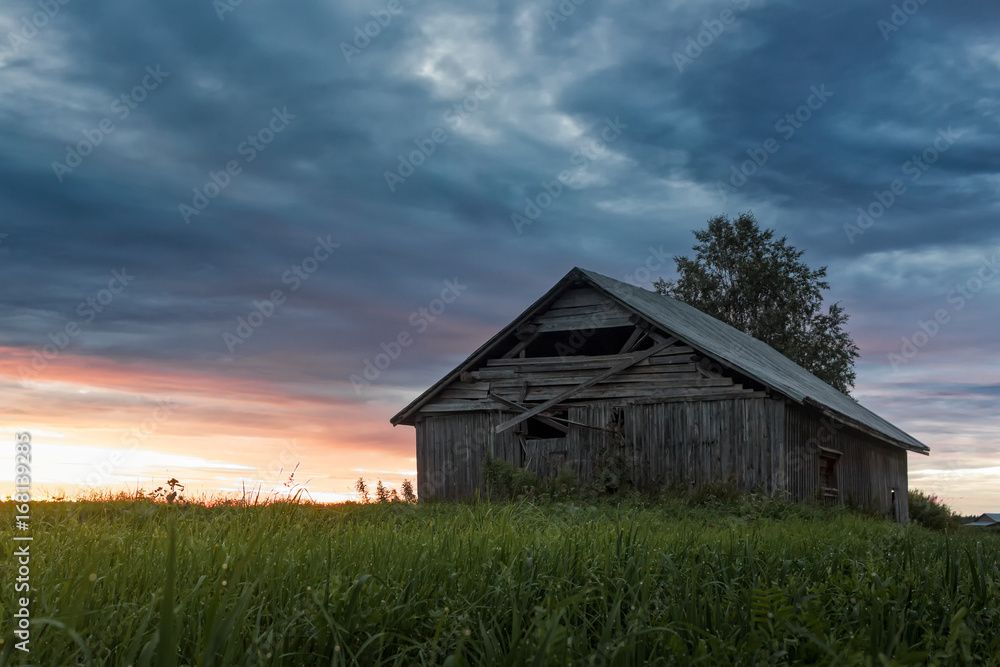 Late Summer Sunset On The Fields