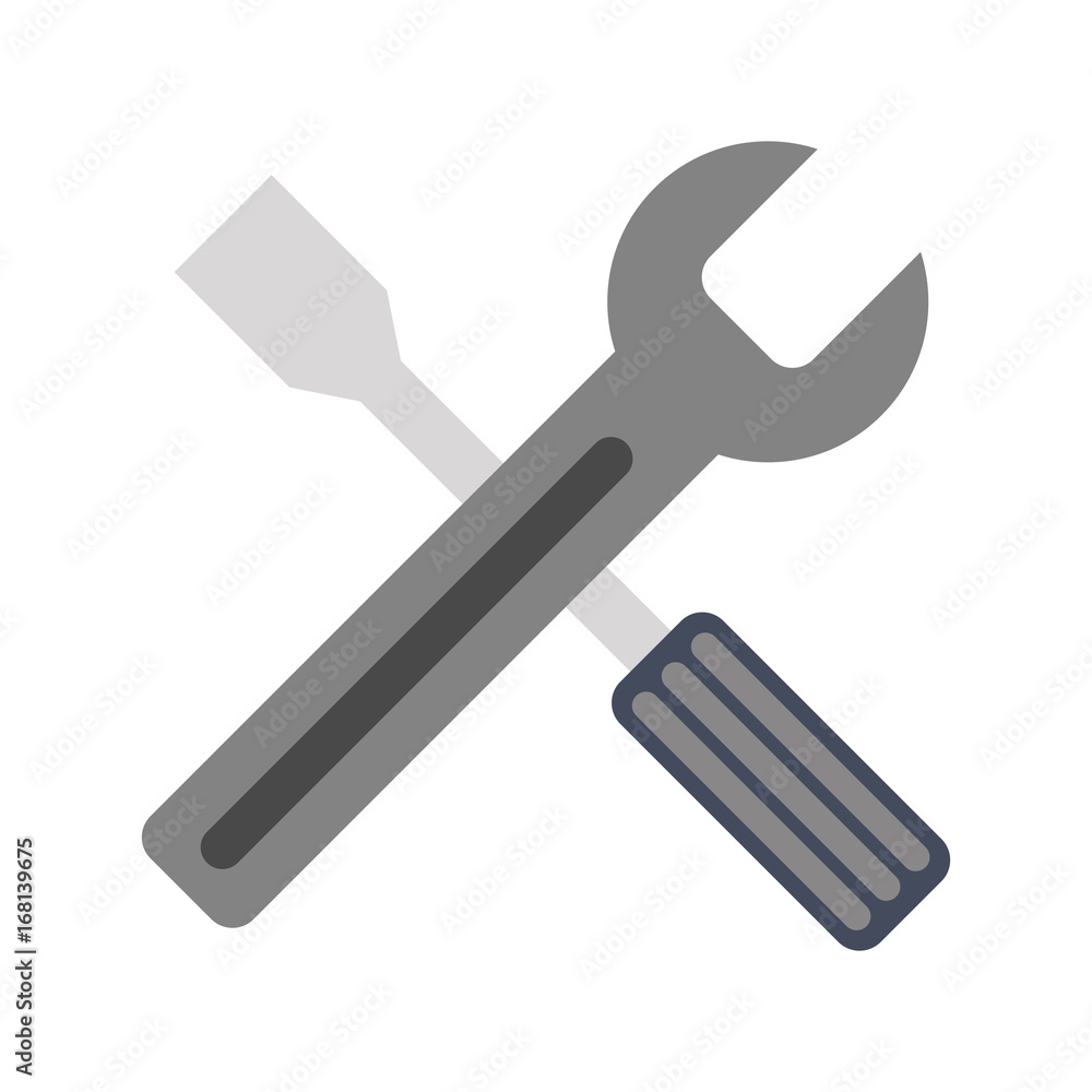 wrench and screwdriver icon image vector illustration design wrench and screwdriver icon image vector illustration design
