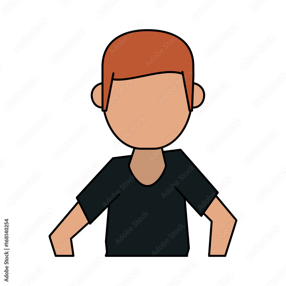 man avatar icon image vector illustration design  