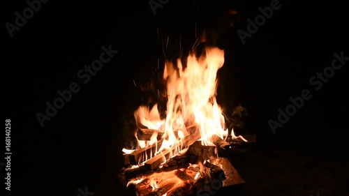 open fire