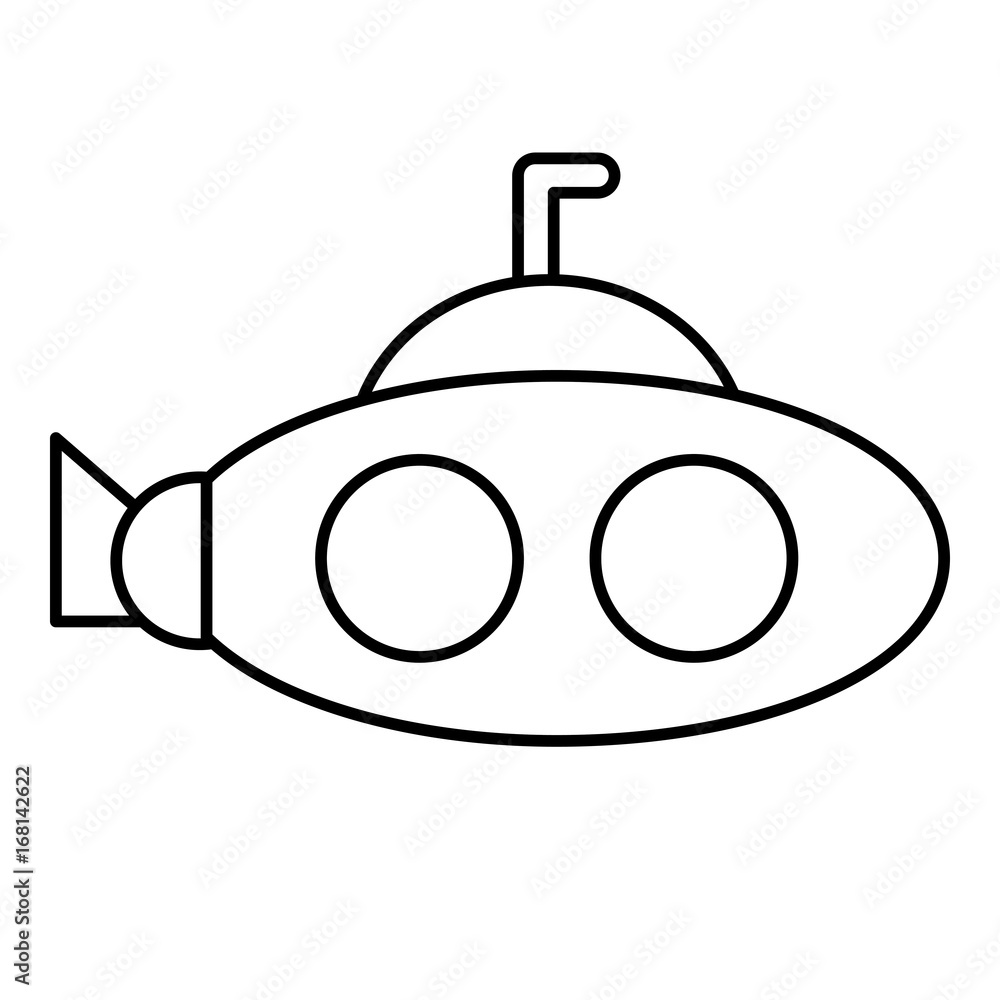 Obraz premium submarine icon image
