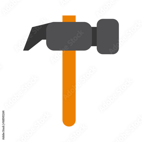 hammer tool icon image vector illustration design 