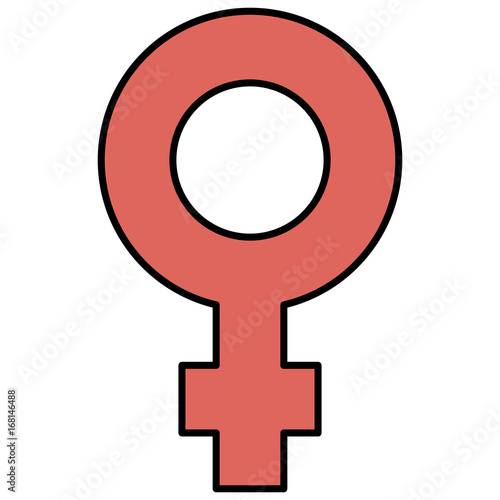female gender symbol icon vector illustration design