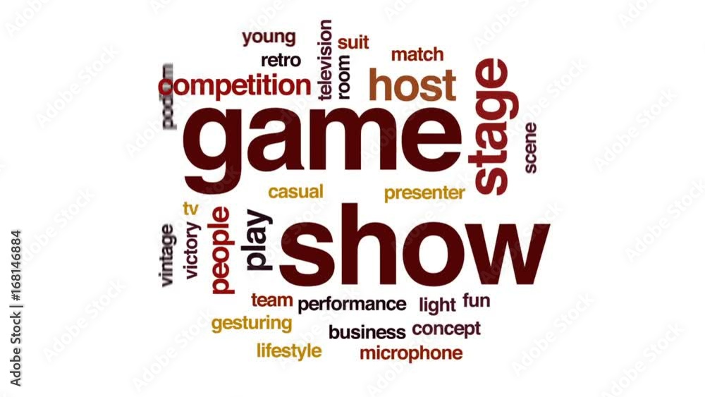 Game show accelerator animated word cloud, text design animation. Game show accelerator animated word cloud, text design animation.