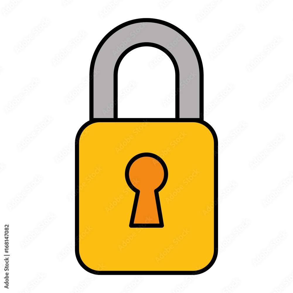 safe secure padlock icon vector illustration design
