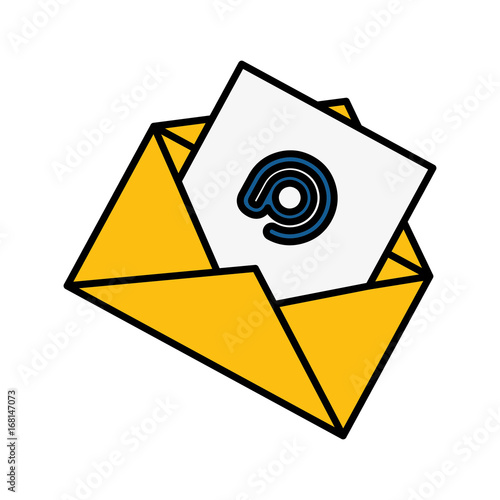 envelope mail isolated icon vector illustration design