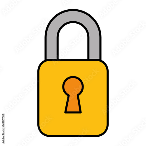 safe secure padlock icon vector illustration design