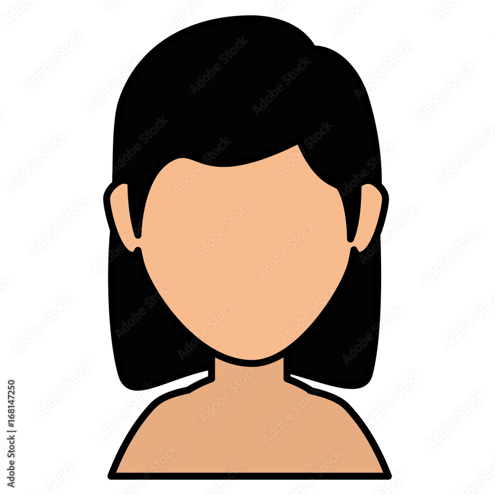 beautiful woman shirtless avatar character vector illustration design beautiful woman shirtless avatar character vector illustration design