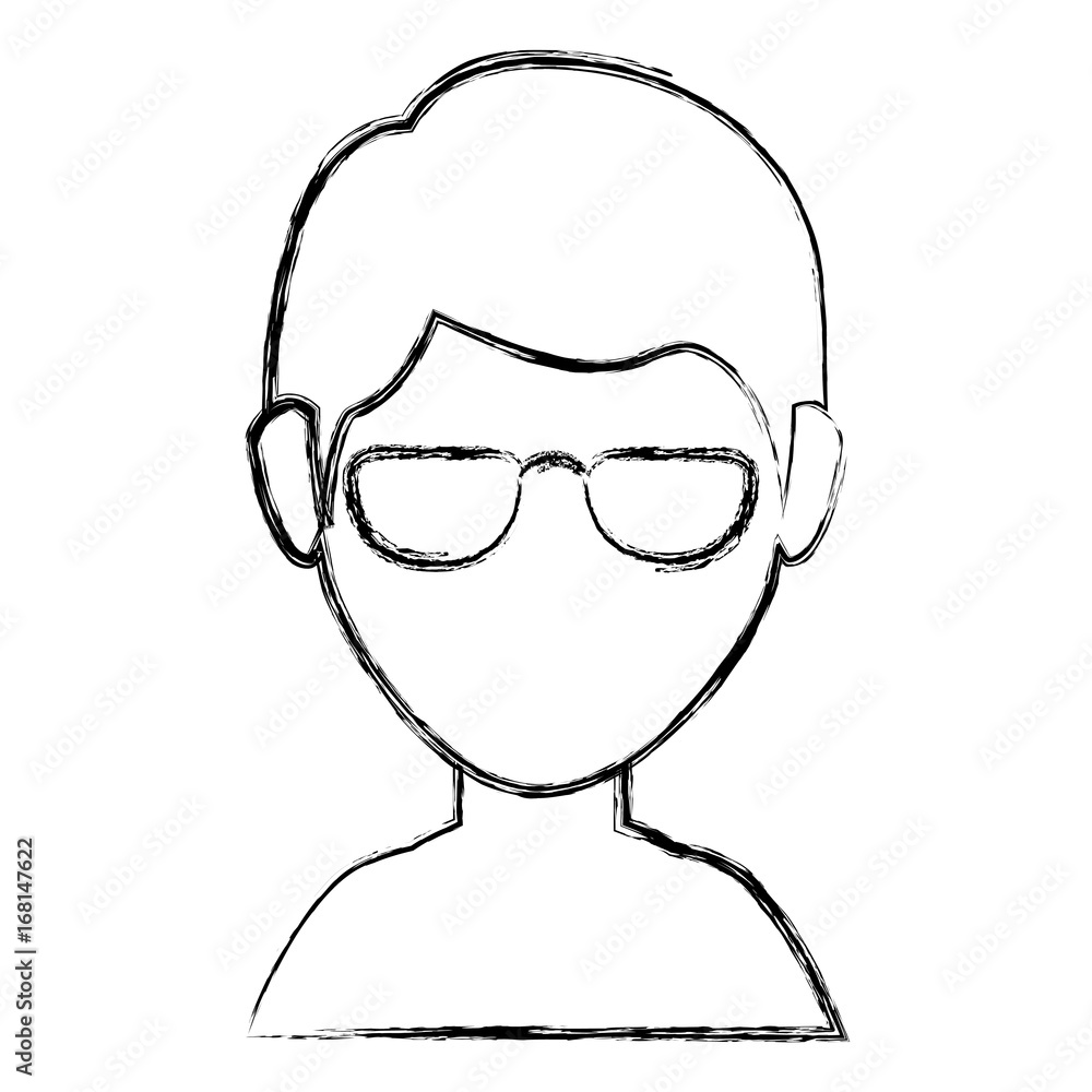 young man shirtless avatar character vector illustration design young man shirtless avatar character vector illustration design