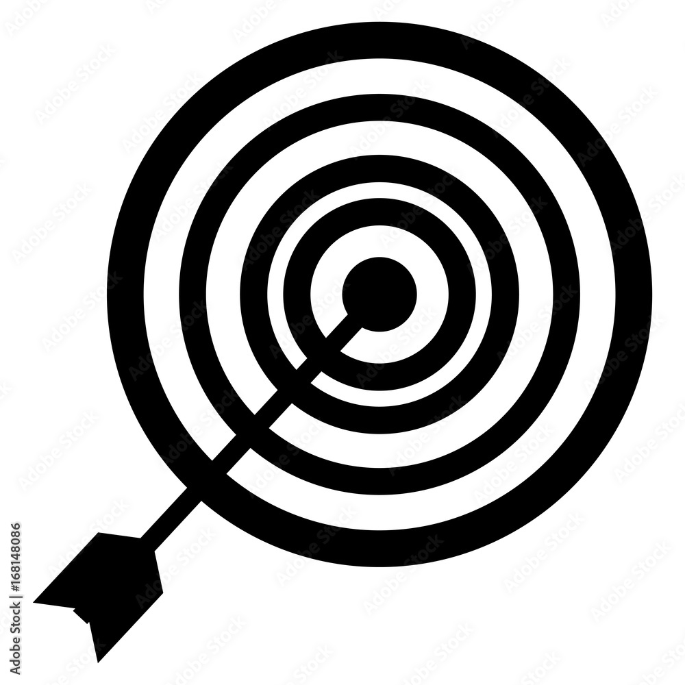 target with arrow icon vector illustration design target with arrow icon vector illustration design