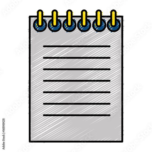 notebook school isolated icon vector illustration design