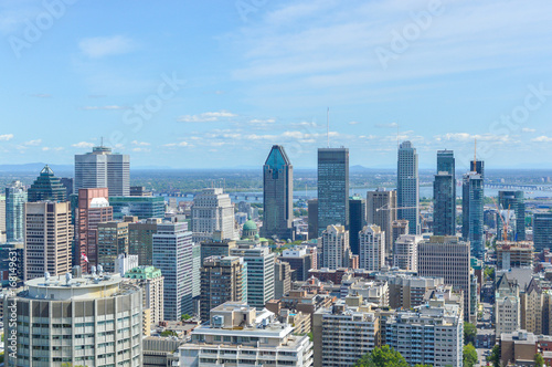 Montreal Skyline in summer, Canada  photo
