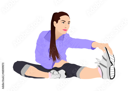 Women doing Stretching Exercise