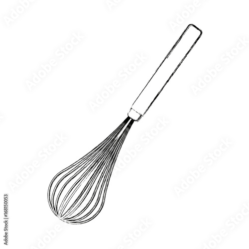 mixer handle tool cooking kitchen icon vector illustration