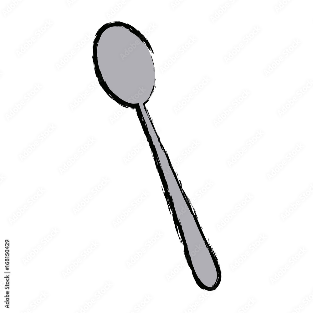 spoon cutlery eating utensil kitchen icon vector illustration spoon cutlery eating utensil kitchen icon vector illustration
