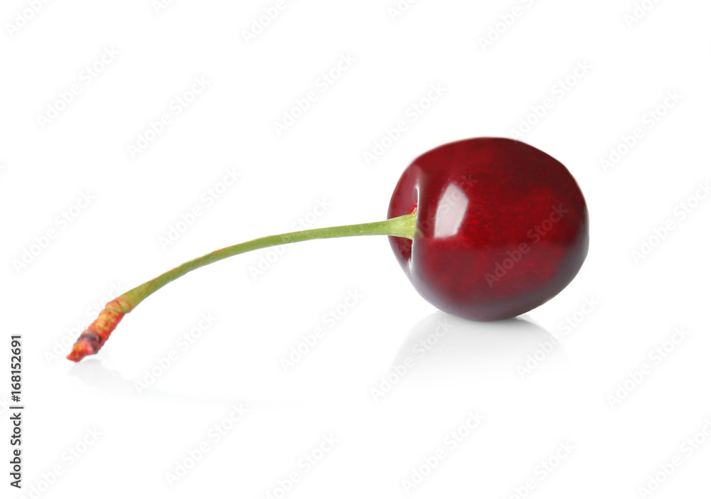 Fresh sweet cherry on white background Fresh sweet cherry on white background