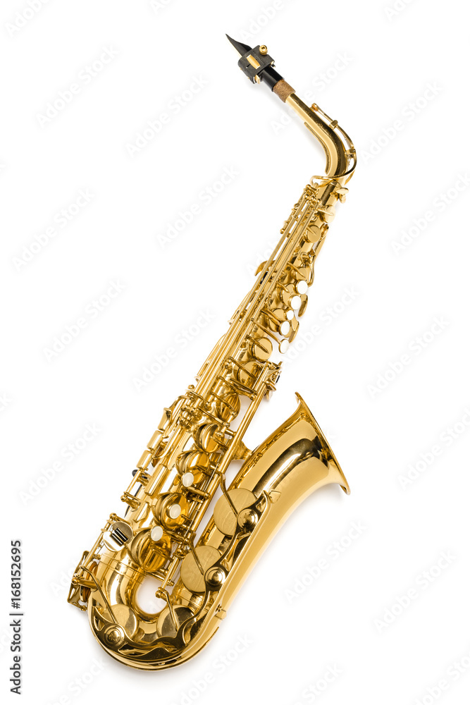 Fototapeta premium Saxophone Jazz instrument isolated