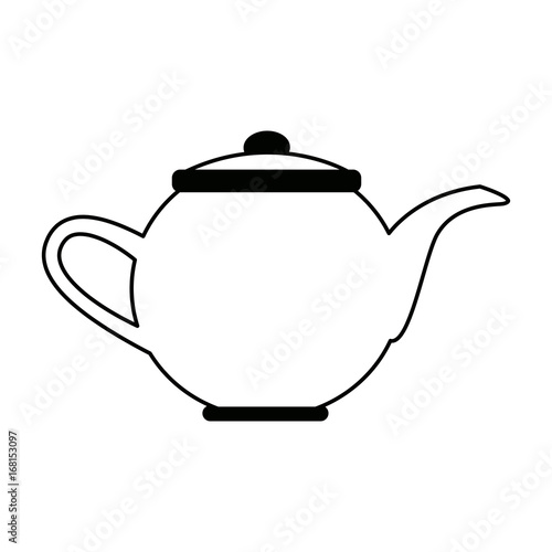 kettle coffee tea hot beverage fresh vector illustration