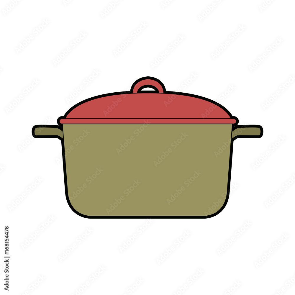 pan of stainless casserole cooking domestic vector illustration pan of stainless casserole cooking domestic vector illustration