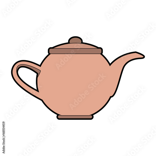 kettle coffee tea hot beverage fresh vector illustration