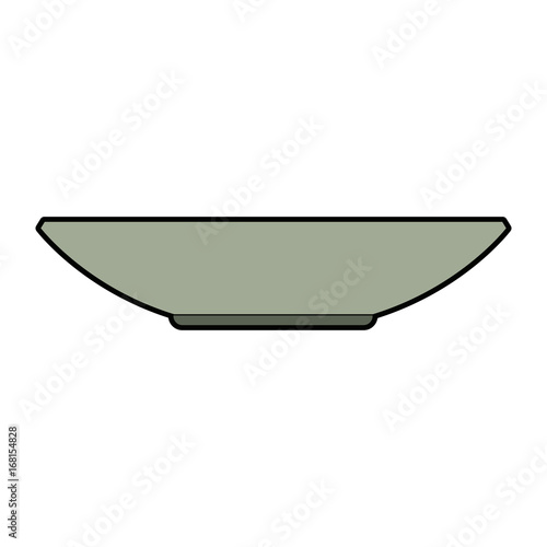 bowl dishware prepare food kitchen utensil vector illustration