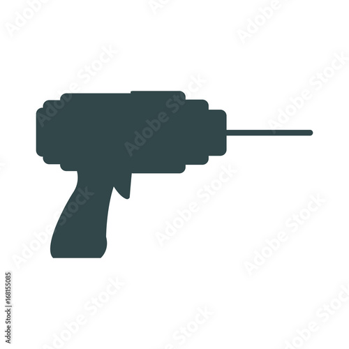 drill tool for construction instrument works vector illustration