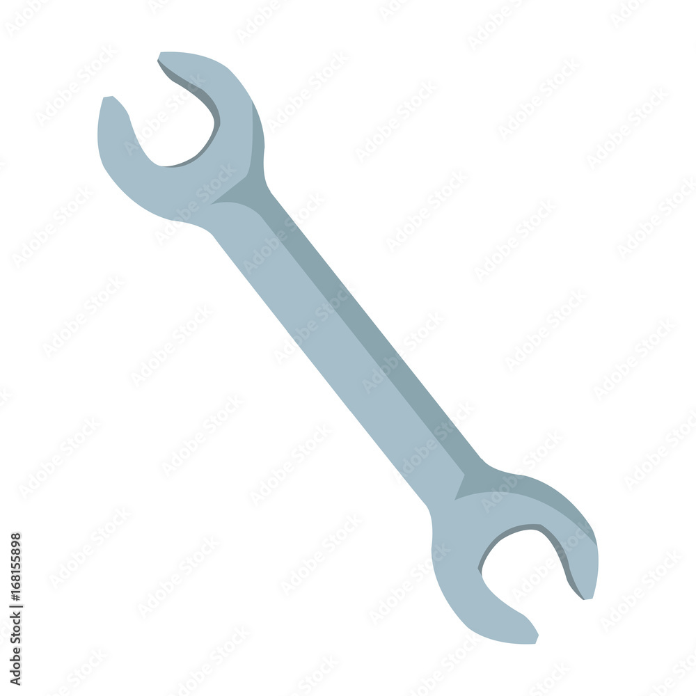 wrench tool or spanner equipment construction vector illustration wrench tool or spanner equipment construction vector illustration