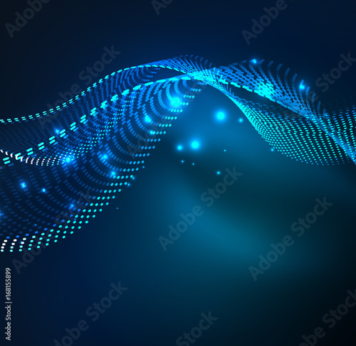 Vector wave particles background