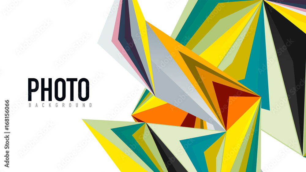 Modern triangle presentation template Modern triangle presentation template