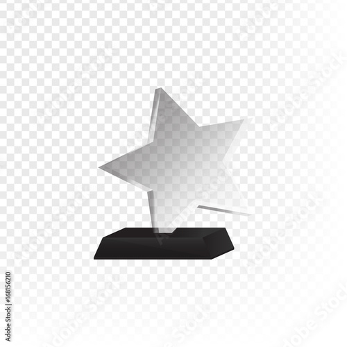 Glass trophy and prize