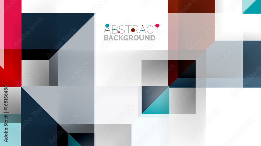 Fototapeta premium Business presentation geometric template