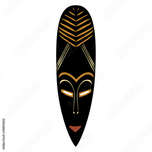 African mask vector