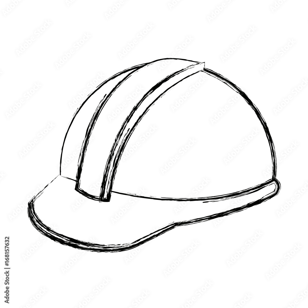 construction helmet element safety in construction work vector illustration construction helmet element safety in construction work vector illustration