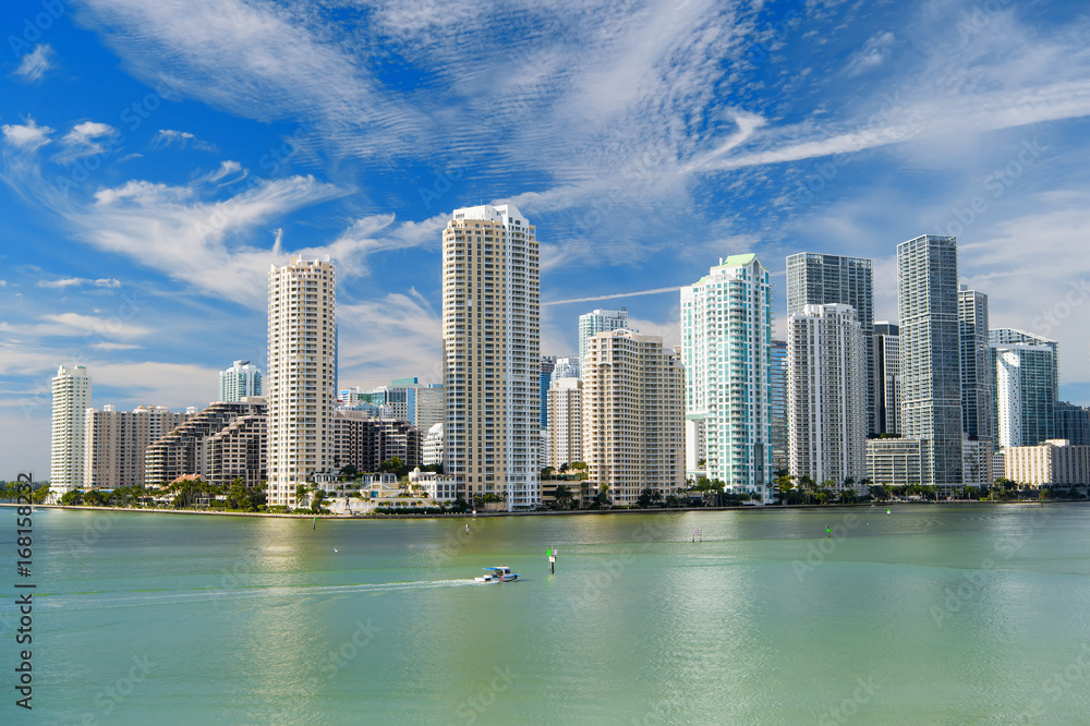 Miami skyline skyscraper