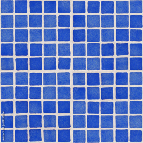 Close-up of blue ceramic glazed tile