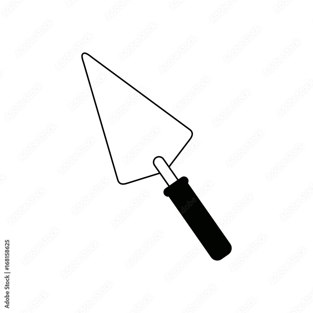 spatula handle tool instrument on a white background vector illustration spatula handle tool instrument on a white background vector illustration