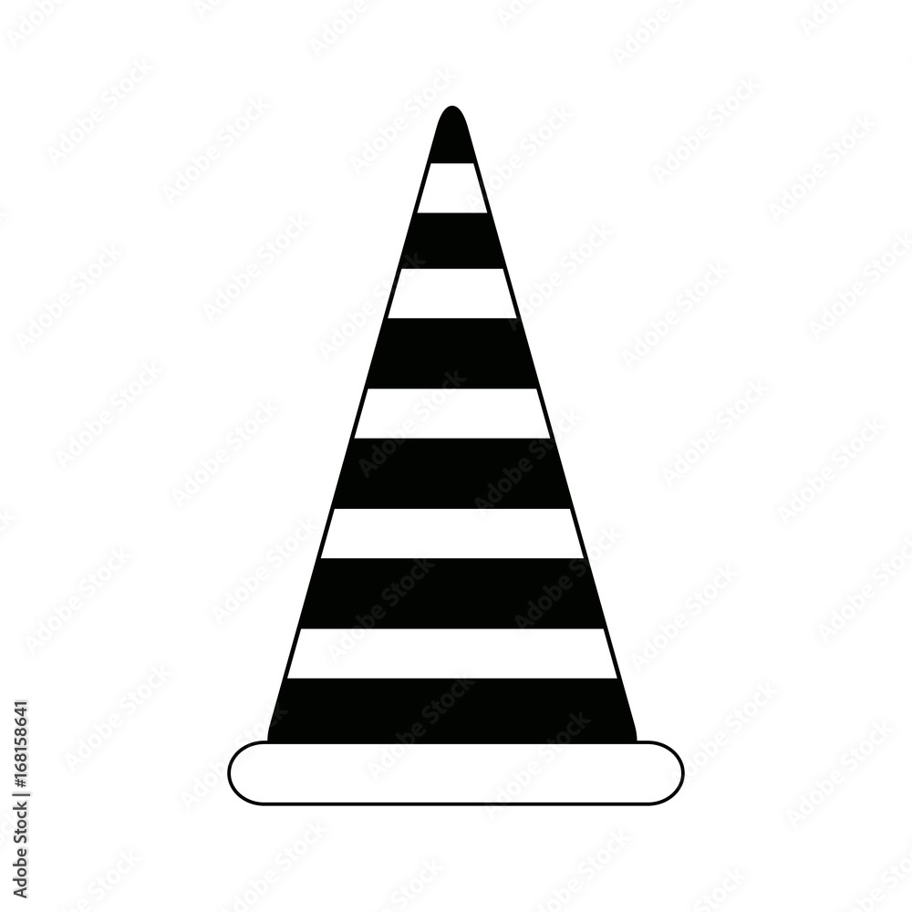 traffic cone icon road construction warning vector illustration traffic cone icon road construction warning vector illustration