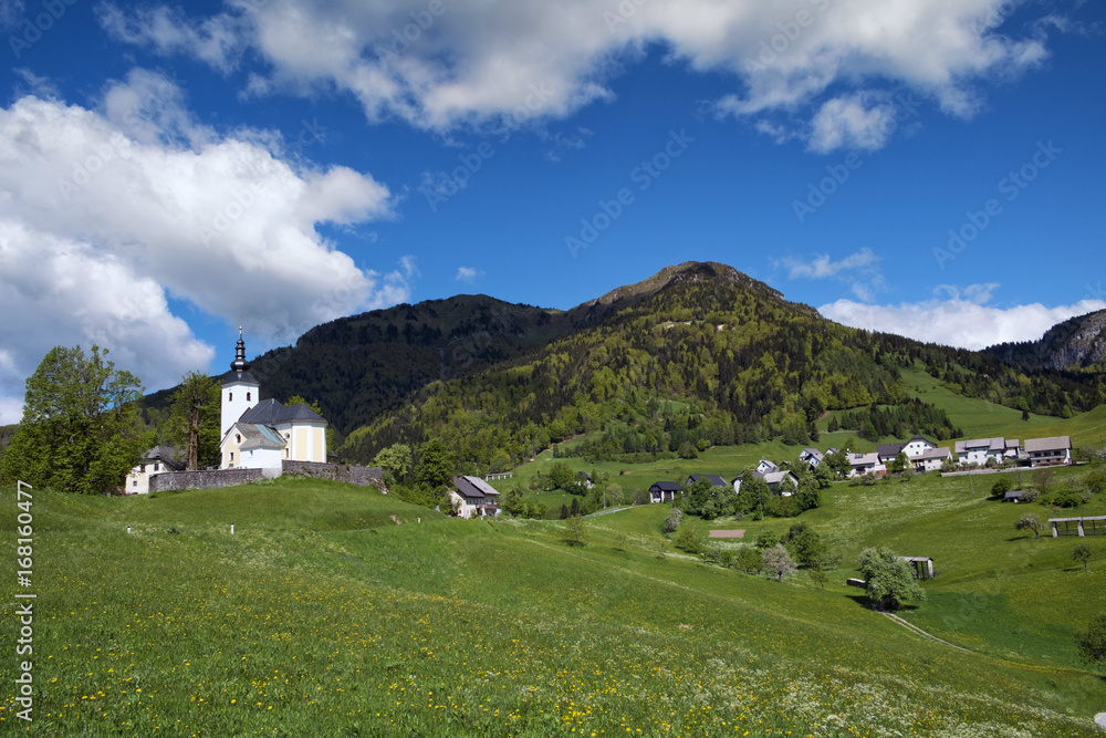 Village of Sorica is one of most beautiful mountain villages in Slovenia.