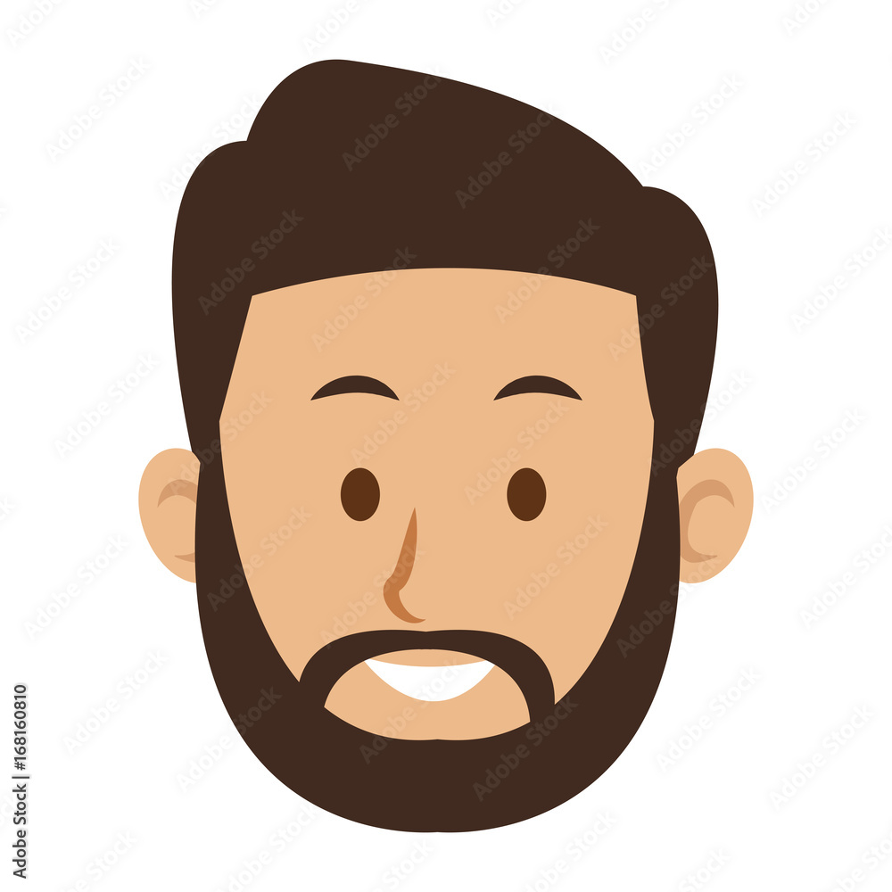 Fototapeta premium man character face avatar male vector illustration