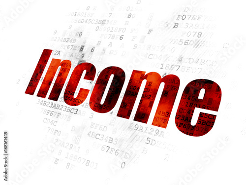 Finance concept  Income on Digital background