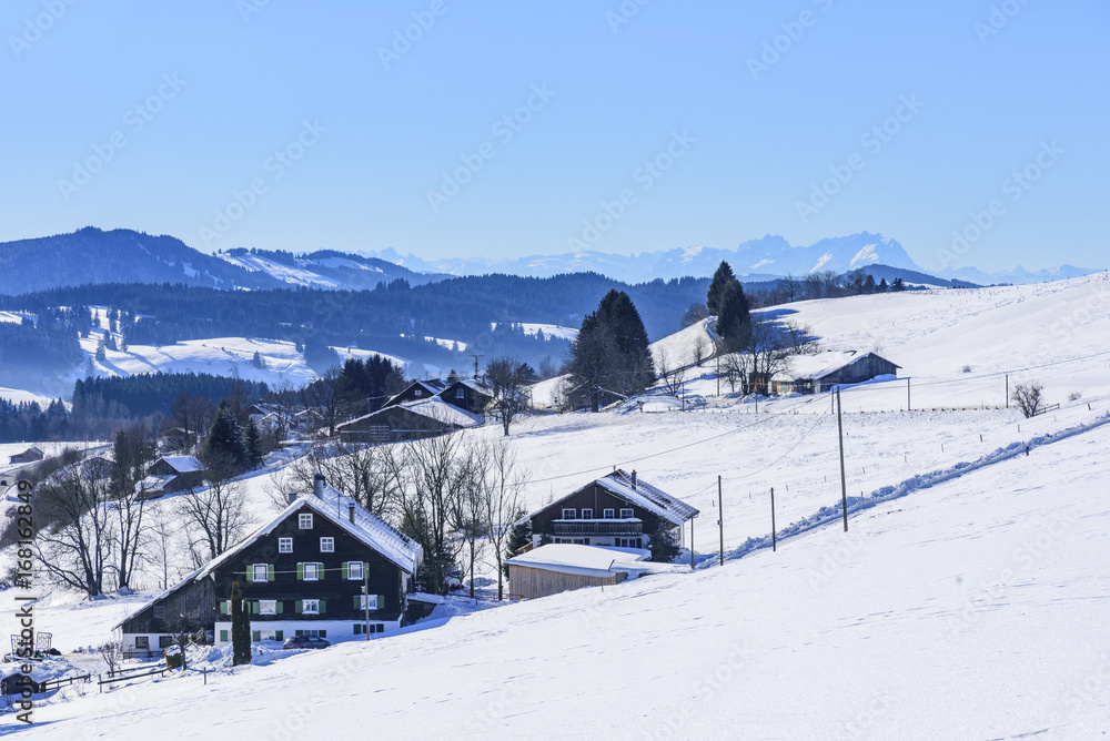 winterliche Landschaft im Allgäu