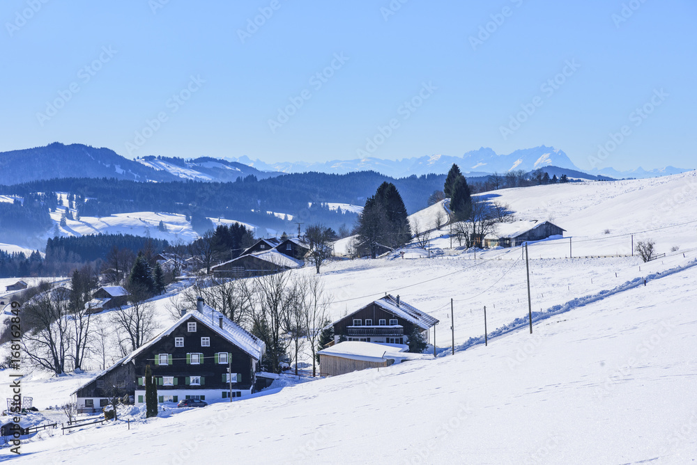 winterliche Landschaft im Allgäu winterliche Landschaft im Allgäu