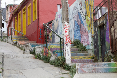 Murales in Valparaiso, Chile photo