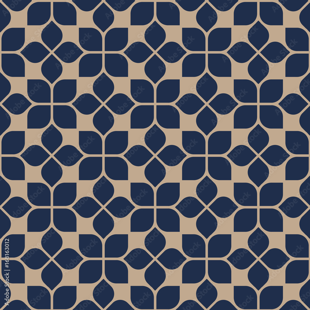 Abstract seamless geometric floral pattern oriental style Abstract seamless geometric floral pattern oriental style