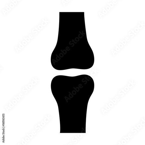 Bone joint / articulation or articular surface flat vector icon for medical apps and websites